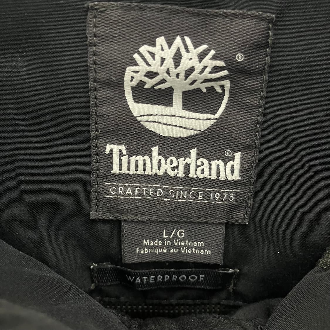 팀버랜드 블랙 워터프루프 바람막이 L 상품이미지3