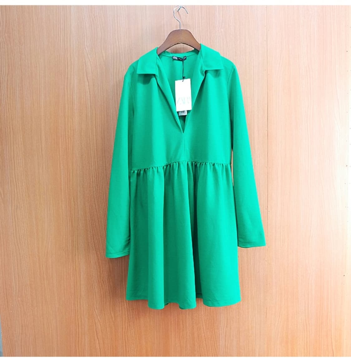 새제품~!!ZARA  초록 원피스 상품이미지1