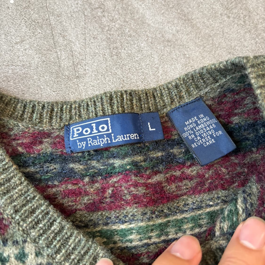 폴로 정품 페어아일 니트 조끼 상품이미지5