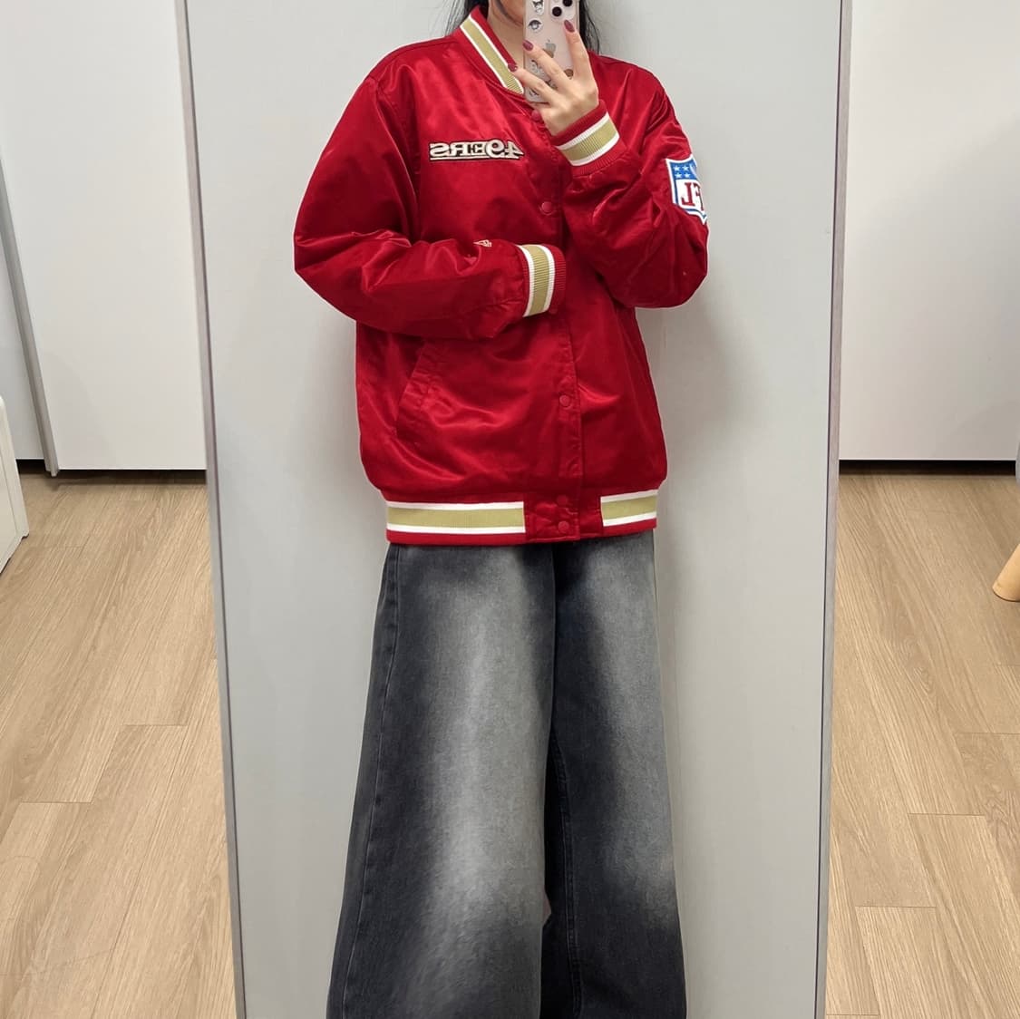 뉴에라 NFL 샌프란시스코 새틴 스타디움 자켓 상품이미지2