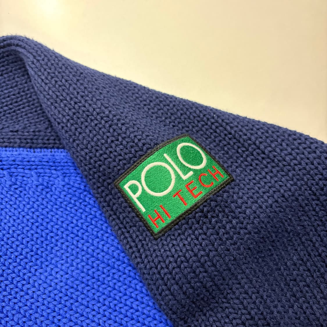 [S] 폴로랄프로렌 하이테크 니트 후드 풀오버 나일론 포켓 D534 상품이미지4