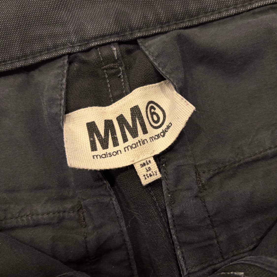 [38] 12FW 메종 마틴 마르지엘라 블랙 데님 청바지 수입택 D570 상품이미지4