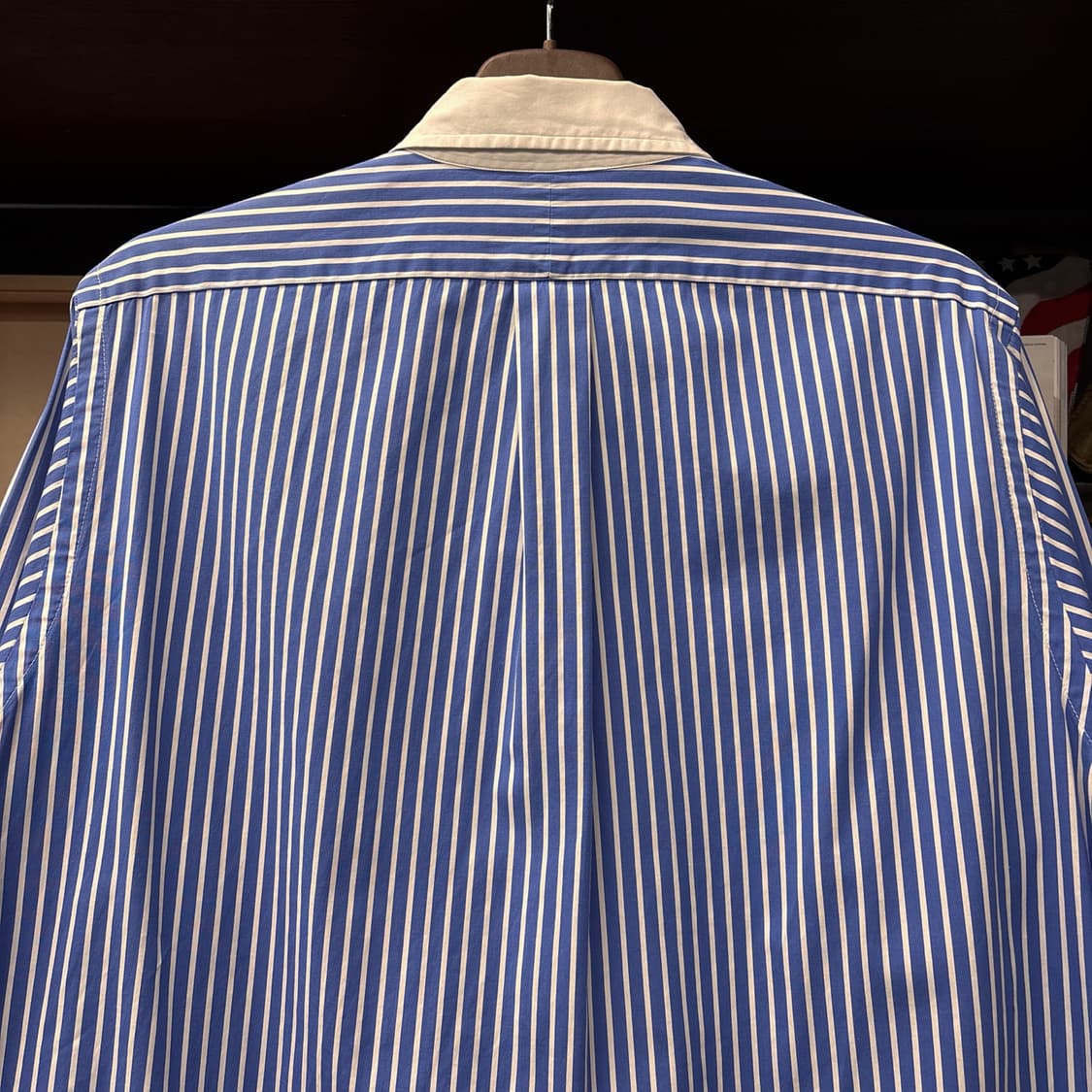 90s 랄프로렌 골프 클래식핏 화이트카라 스트라이프 셔츠 N1099 상품이미지4