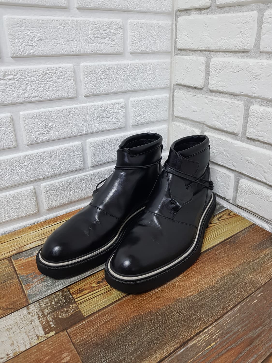 [41/정품] 09aw 디올옴므 레더 앵클부츠 블랙 상품이미지2