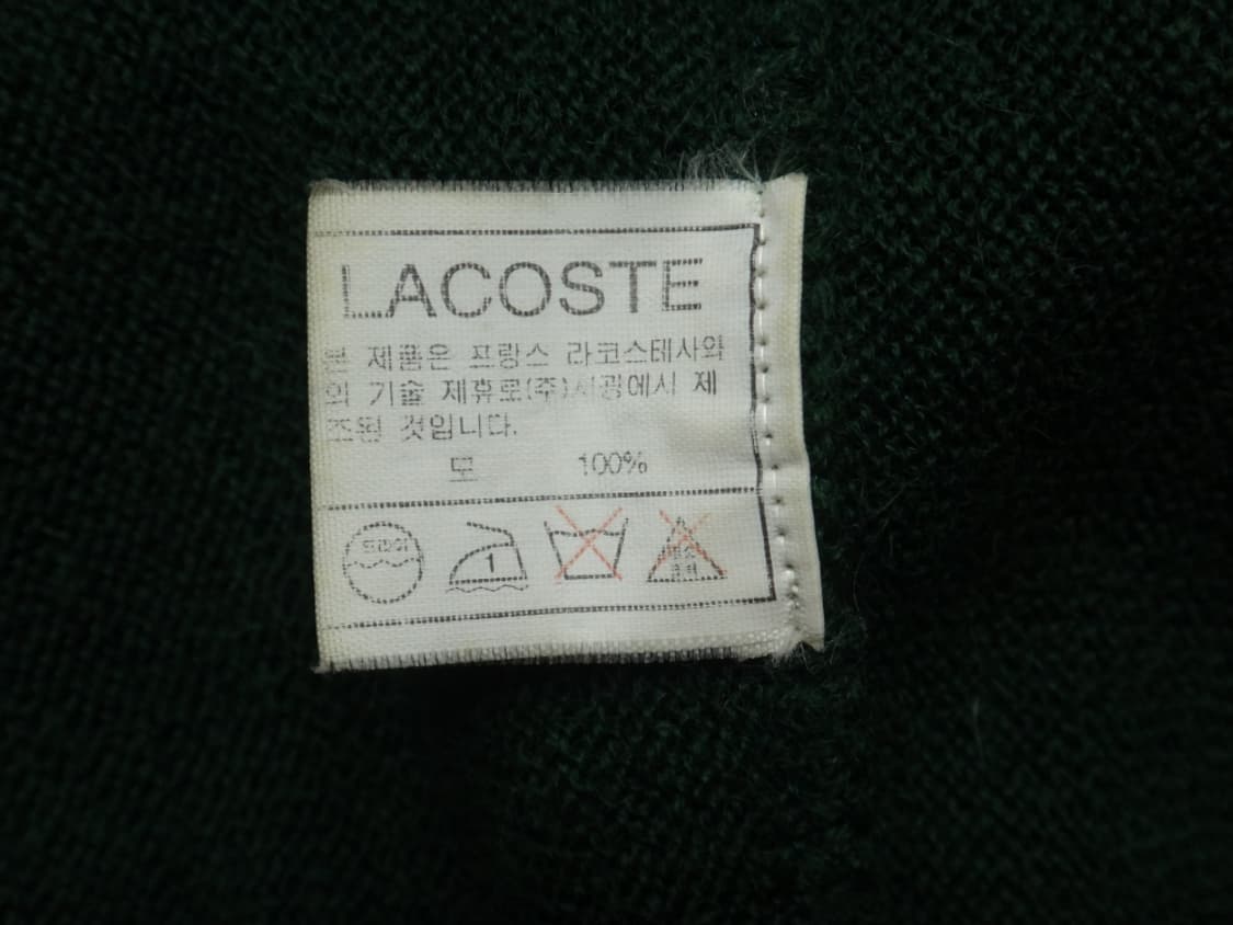 (L/100) 라코스테 LACOSTE 남성 브이넥 울 가디건 상품이미지6