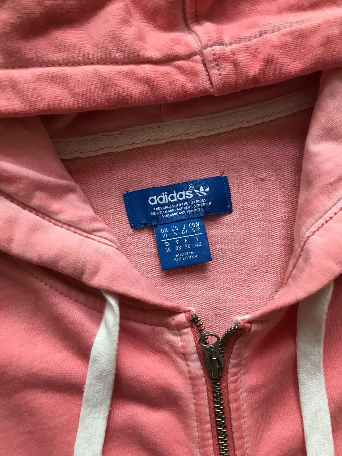 아디다스 00년대 올드스쿨 트레포일 핑크 후드집업 상품이미지8