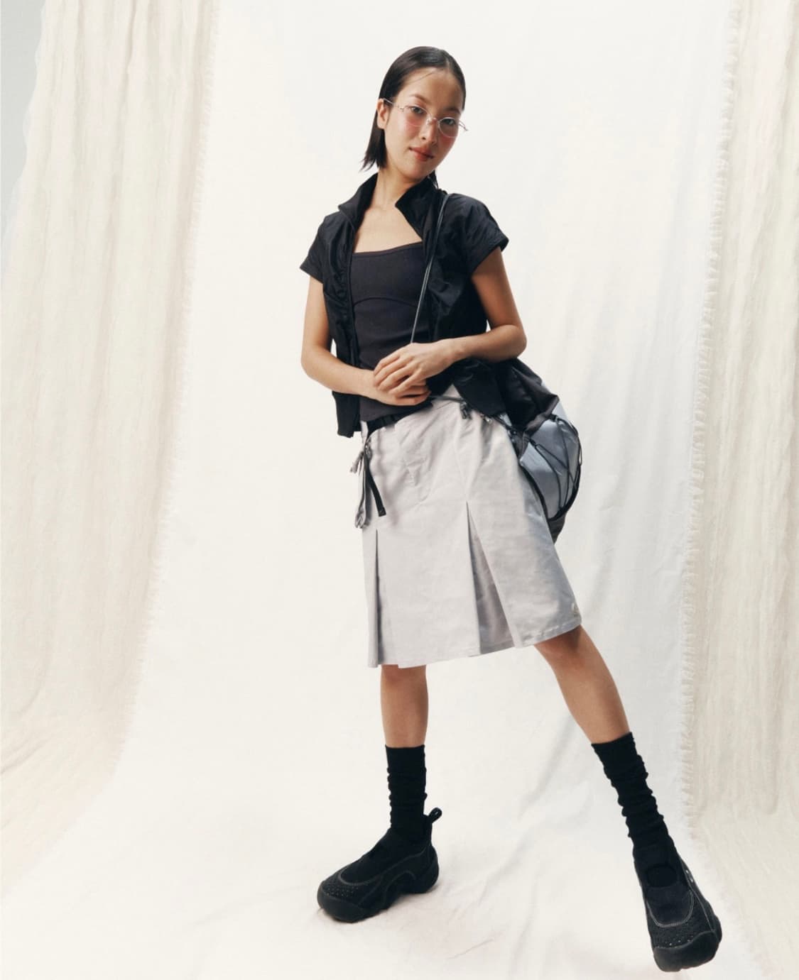 SMARTURBANUSEFUL D POCKET NYLON SKIRTS 상품이미지1