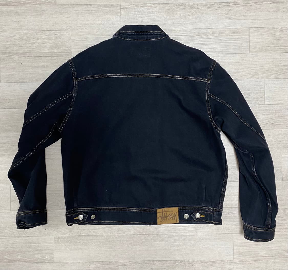 스투시 데님 집 워크자켓 - 워시드 블랙 상품이미지5