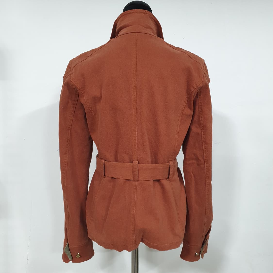 (77) 밀란로랭 브릭오렌지 빈티지 벨티드 야상 자켓 상품이미지4