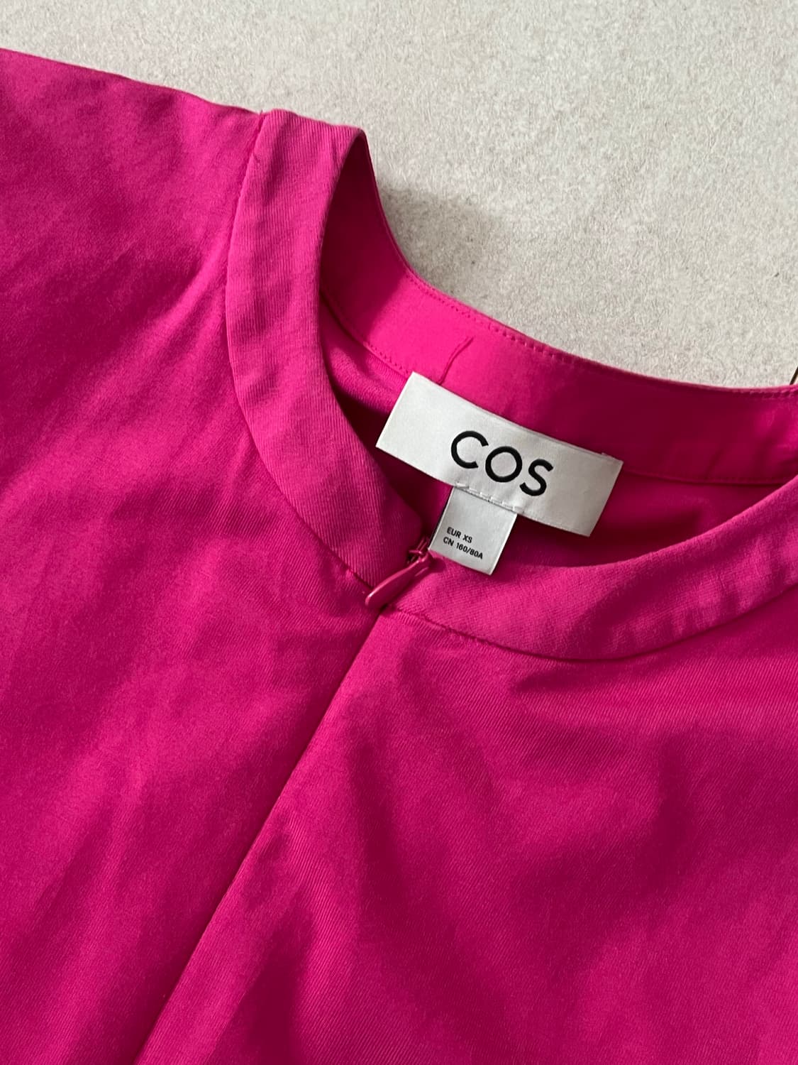 코스 웨이브 코튼 원피스 xs 핑크 상품이미지3