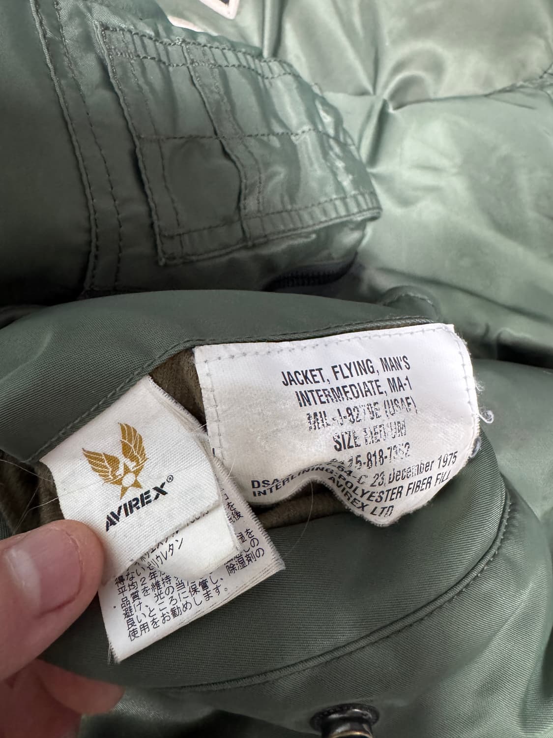 아비렉스ma-1 상품이미지3