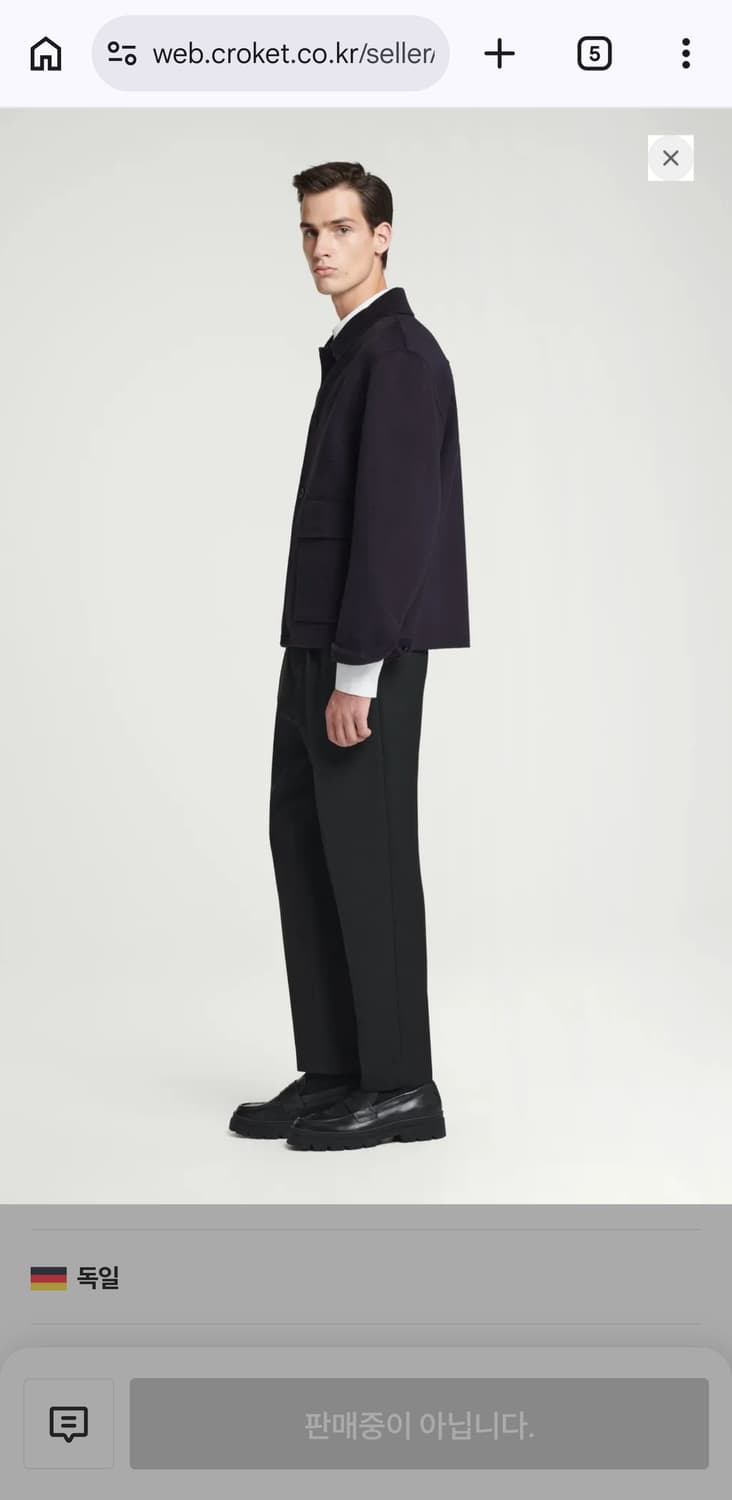 코스 더블페이스 울 자켓 M사이즈 상품이미지3