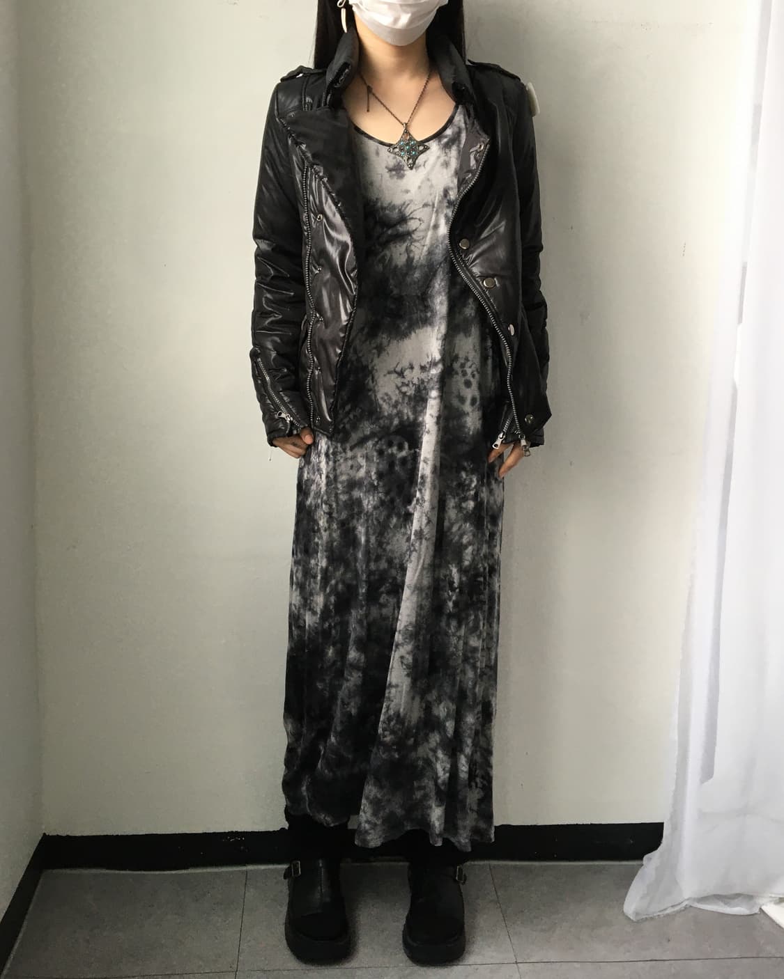 Dyed pattern sleeveless onepiece 상품이미지4