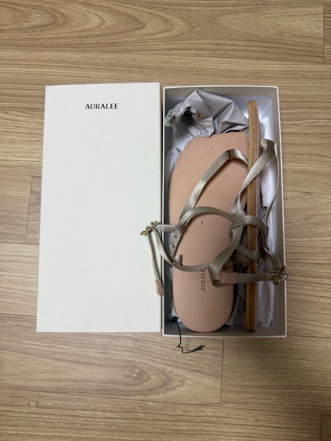 Auralee 오라리 23SS 스트랩 샌들 베이지 240 상품이미지1