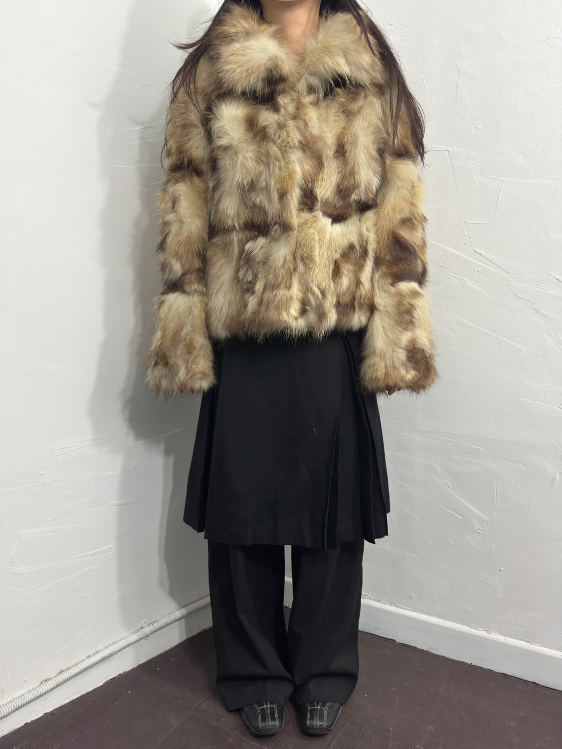 spiral girl raccoon fur jacket 상품이미지2