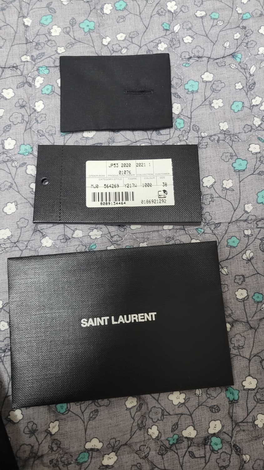 생로랑 히든버튼 블랙 셔츠 38 상품이미지3