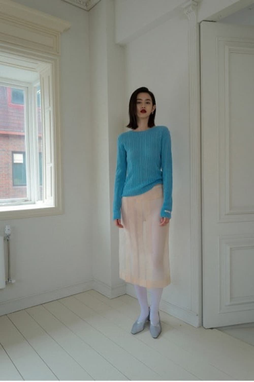 오버듀 플레어 오간자 플리츠 스커트 상품이미지3