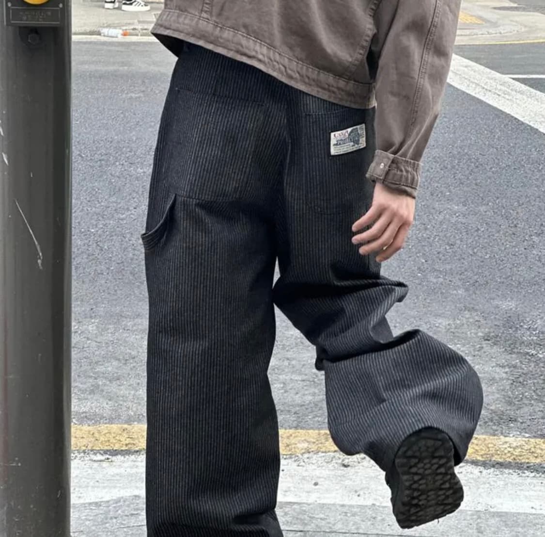 스트라이프 코튼팬츠 상품이미지2