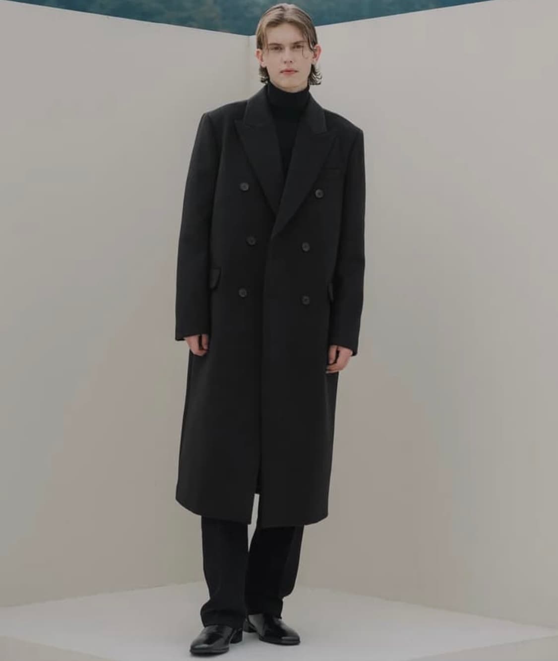 데꼬로소 캐시미어 더블 롱코트 XL 상품이미지2