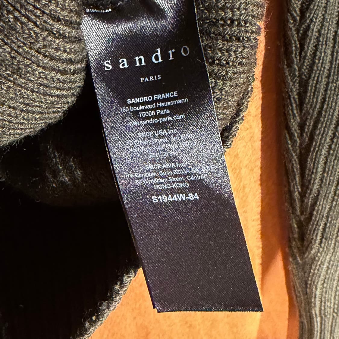 산드로 옴므 하프집업 울 코만도 니트 M 상품이미지4