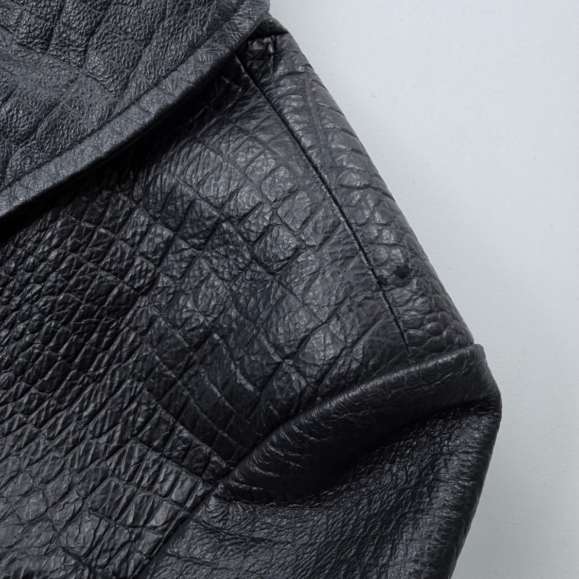 알프레도 베르사체 악어가죽 패턴 가죽 자켓 상품이미지6