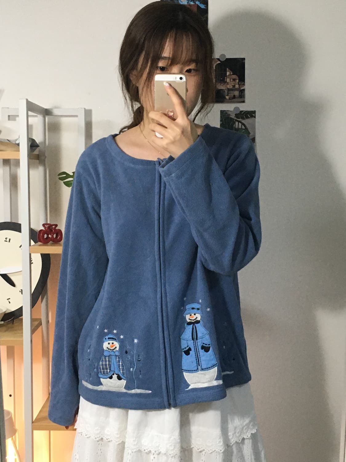 눈사람패치 후리스 상품이미지1