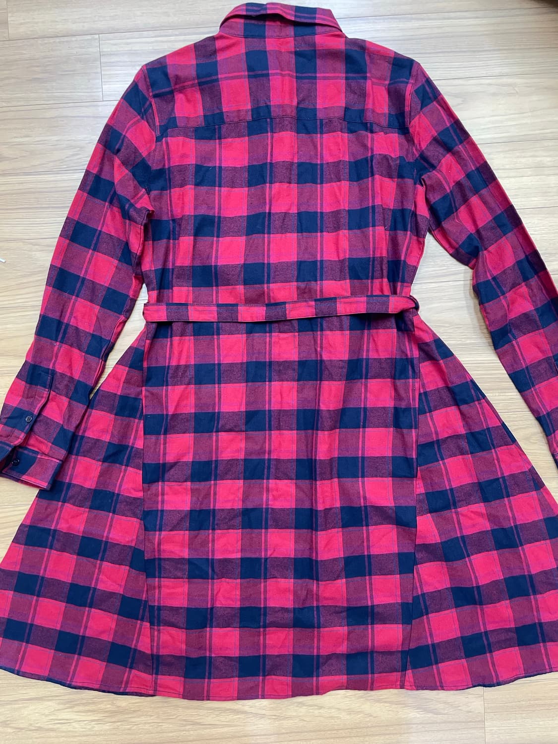 라코스테 체크 셔츠 원피스 36 상품이미지2