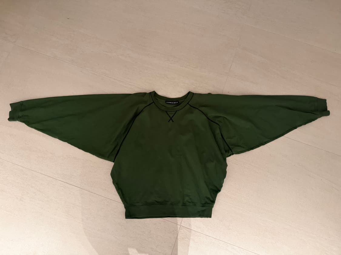 Y/PROJECT 루드핏 카키 맨투맨 상품이미지4