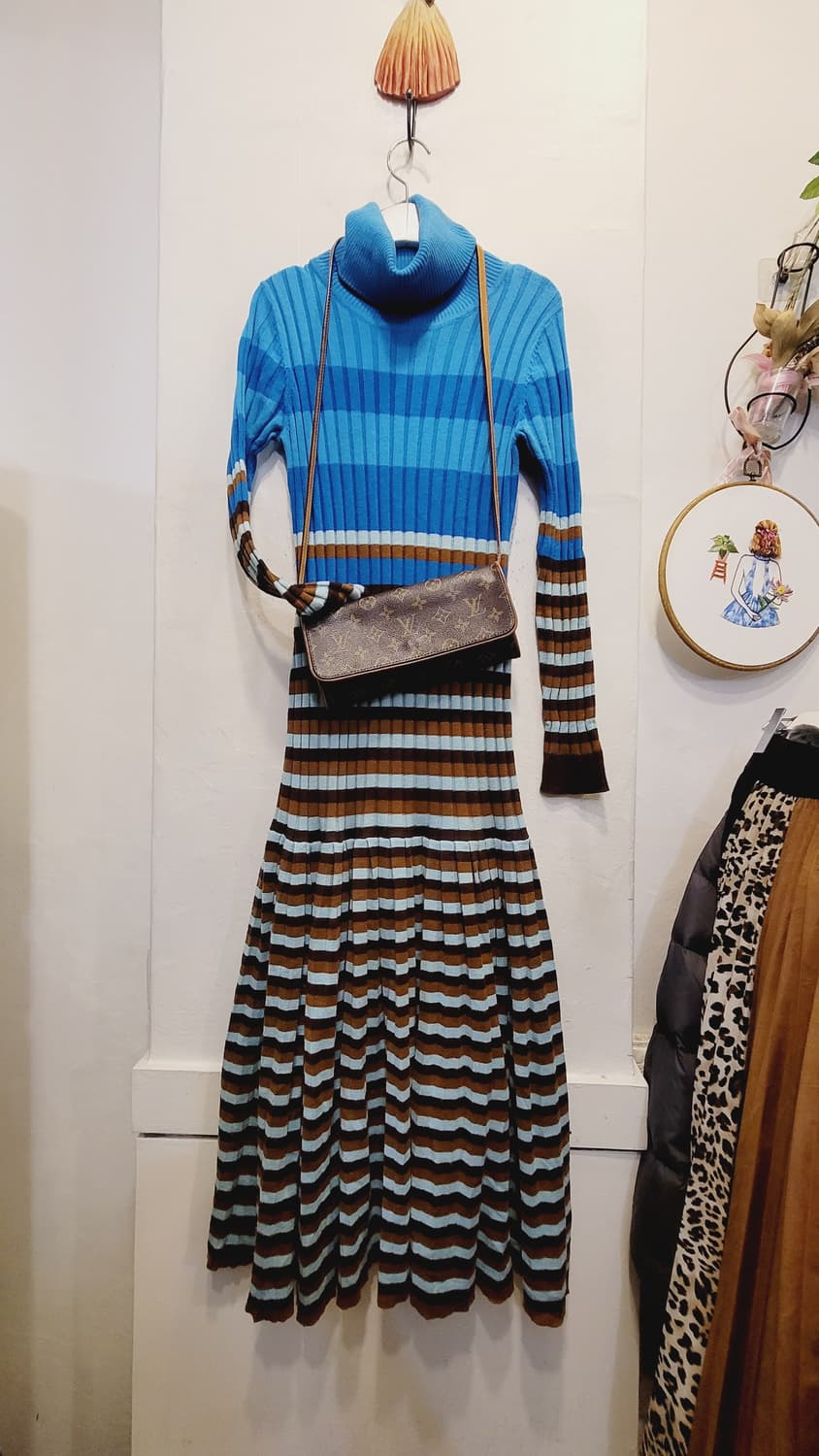 SJSJ 터틀 골지 니트 원피스 상품이미지1