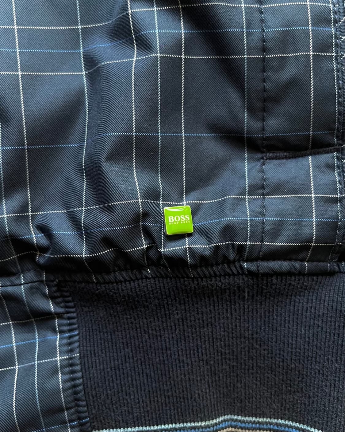 Hugo Boss Navy Check Pattern Blouson JK 상품이미지6