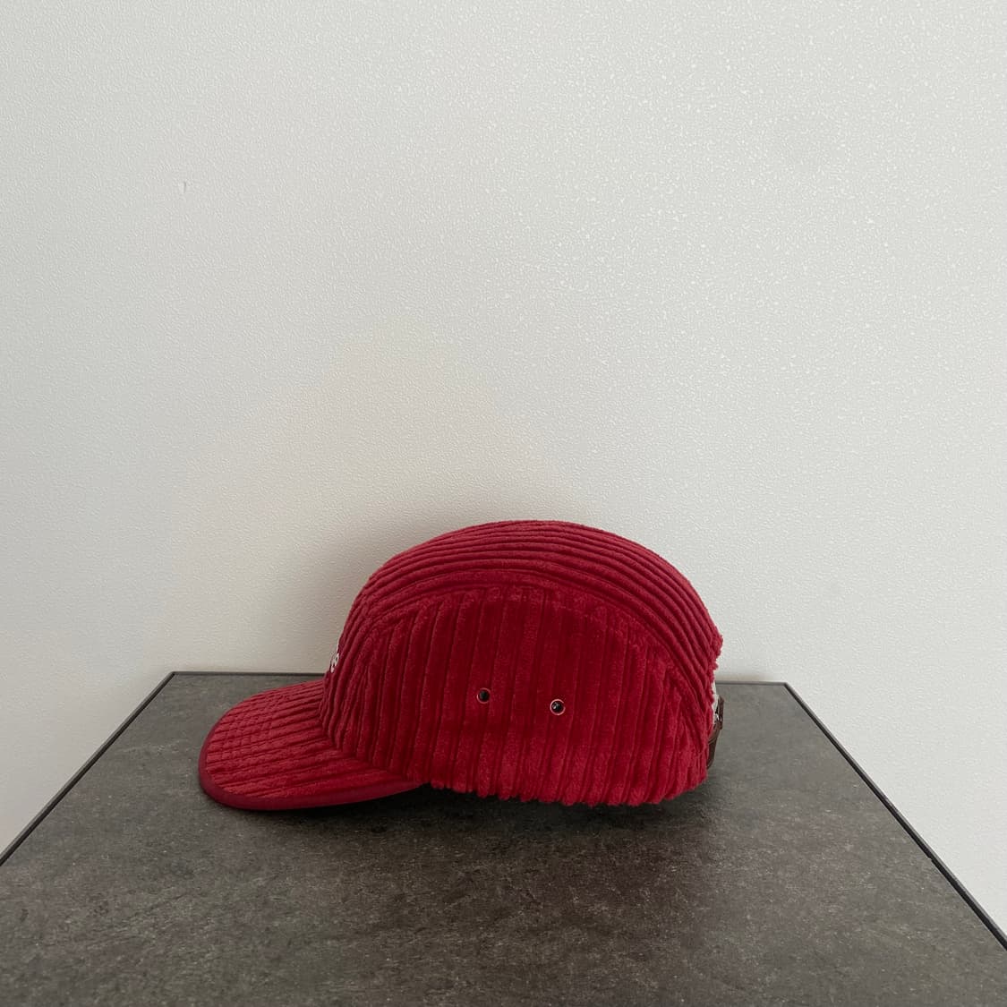 (OS) 슈프림 박스로고 캠프캡 모자 코듀로이 레드 상품이미지2