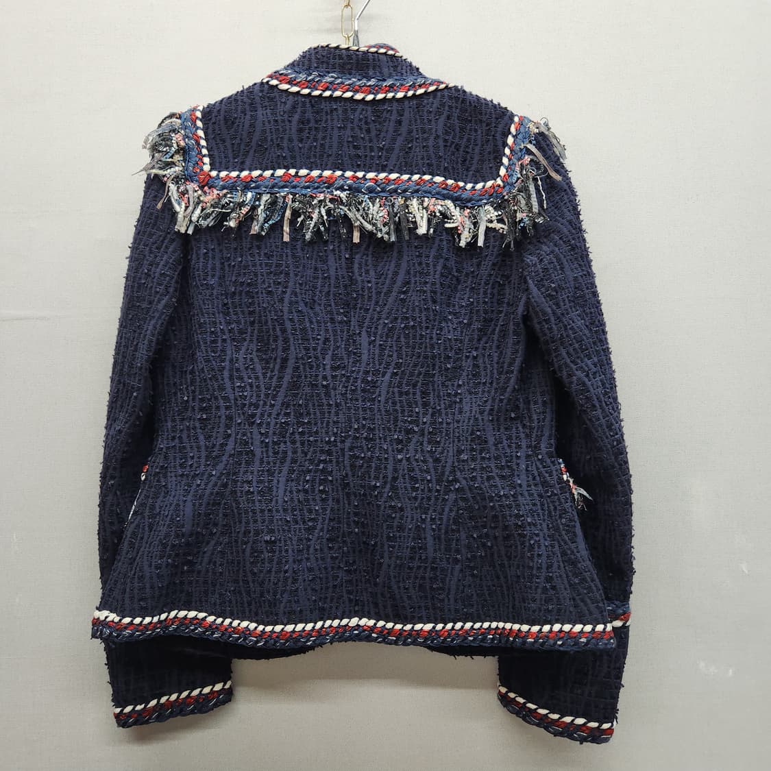 JS뉴욕 별단추 디테일 트위드 빈티지 오픈자켓 F(S~M) 상품이미지5