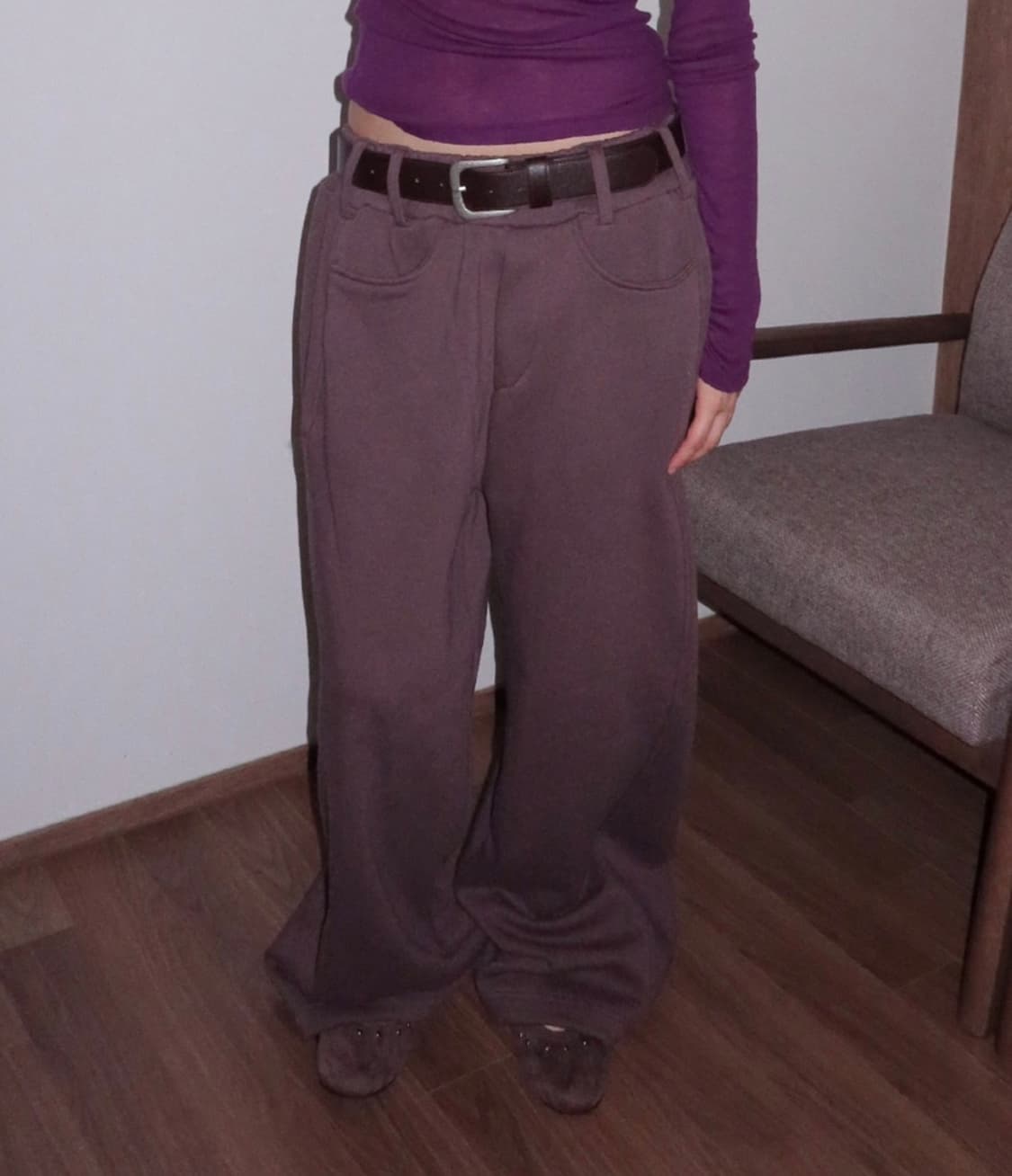 낫띵인커먼 컴포트 벨트 스트링 기모 팬츠 상품이미지2