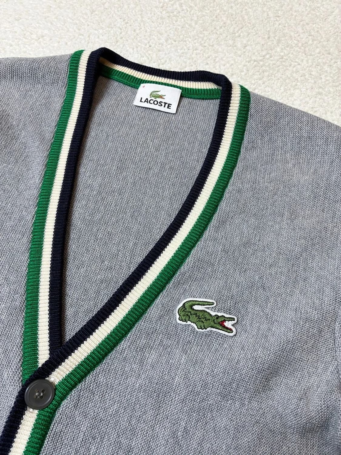 라코스테 울 베이직 니트 가디건 PN6781 상품이미지3