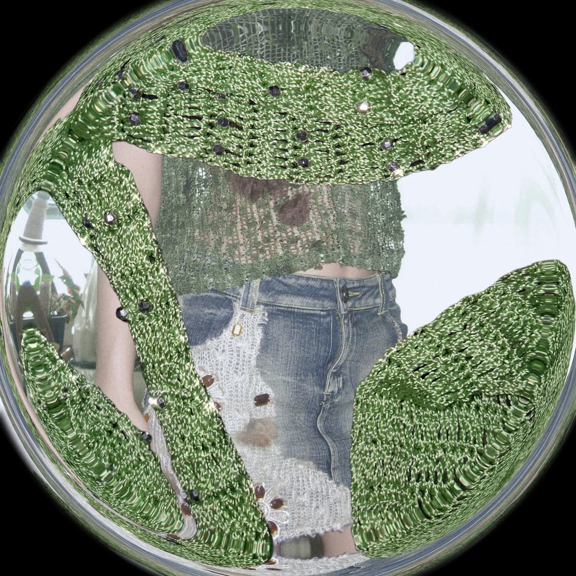 Vintage Fairy-Grunge mini beads Scarf 상품이미지2