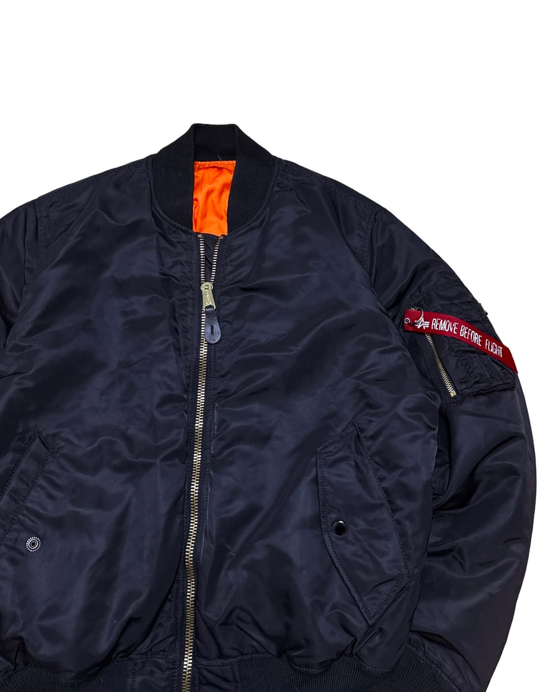 알파인더스트리 ma-1 블랙 항공점퍼 상품이미지2