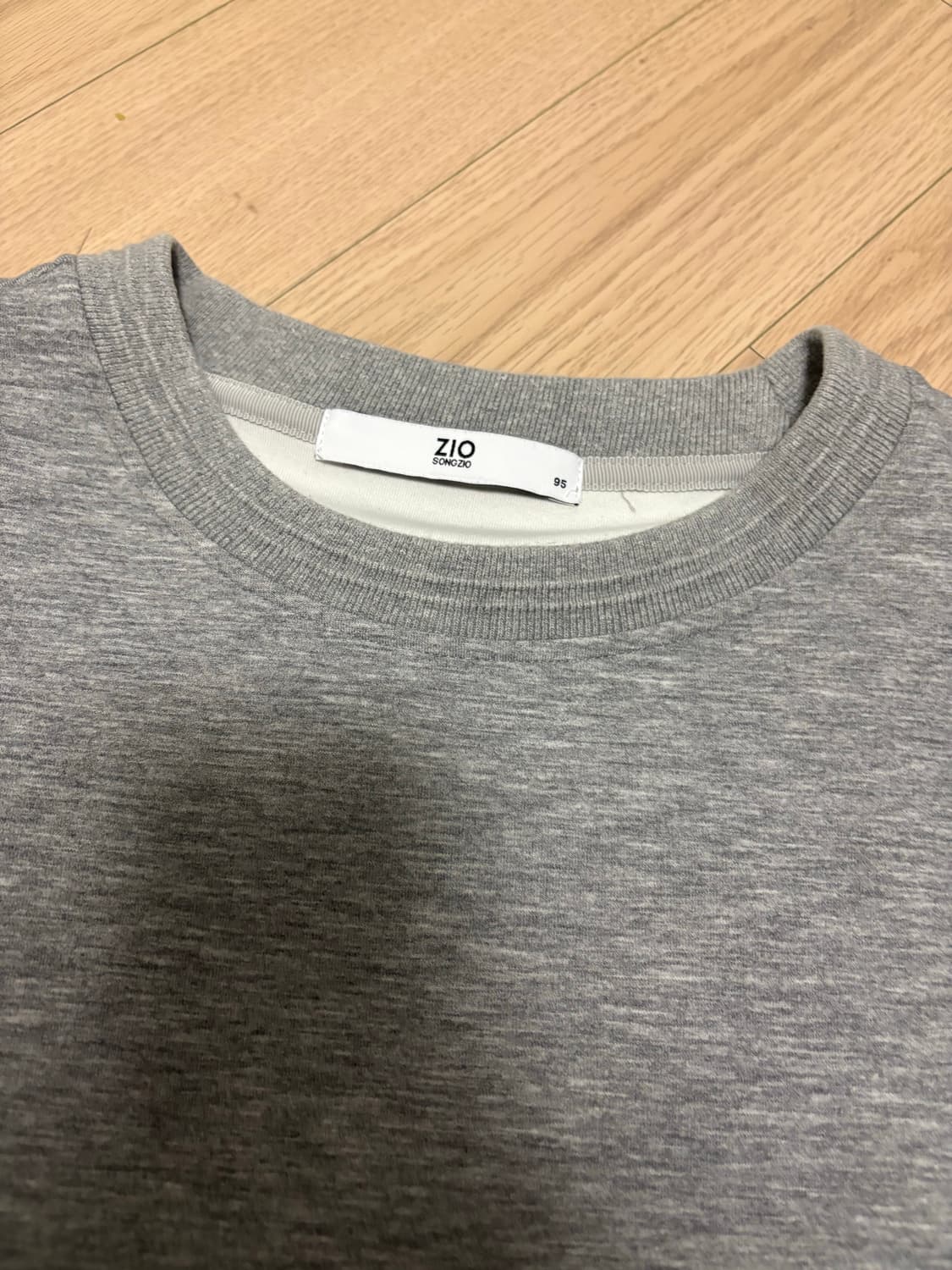 지오송지오 반팔 멜란지그레이 오버핏 반팔 상품이미지2