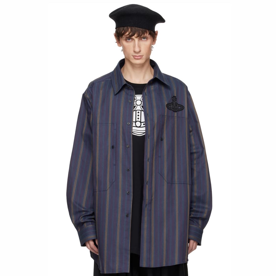 [50]비비안웨스트우드 25fw 스트라이프 셔츠 상품이미지1