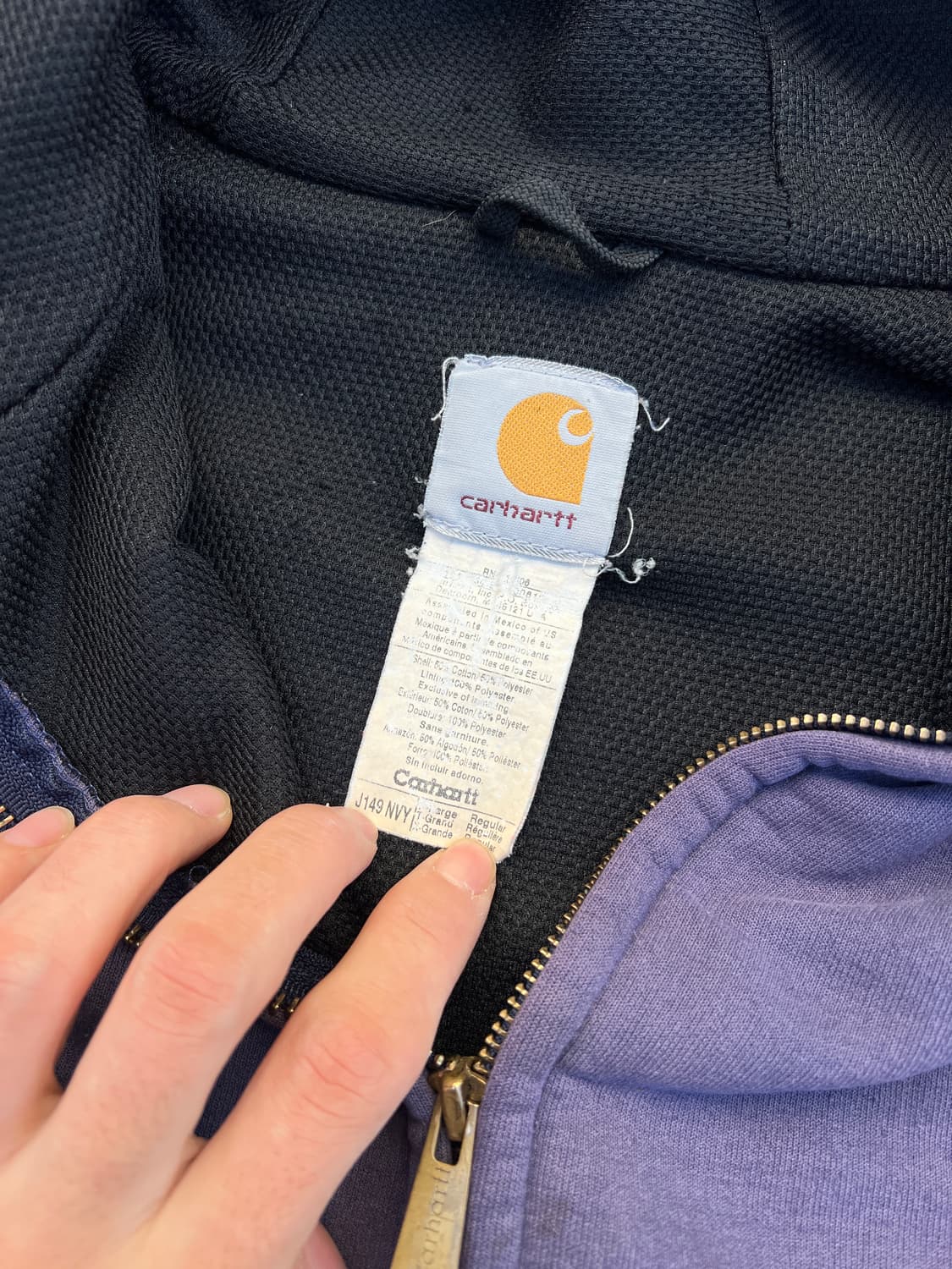 [XL] 00s 칼하트 J149 후드 집업 (칸예 웨스트) 상품이미지6