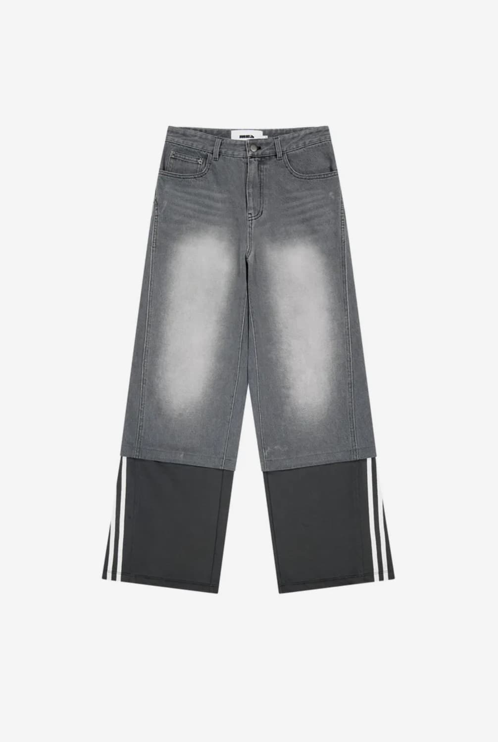 MEA 메아 layered denim pant [black] 상품이미지1