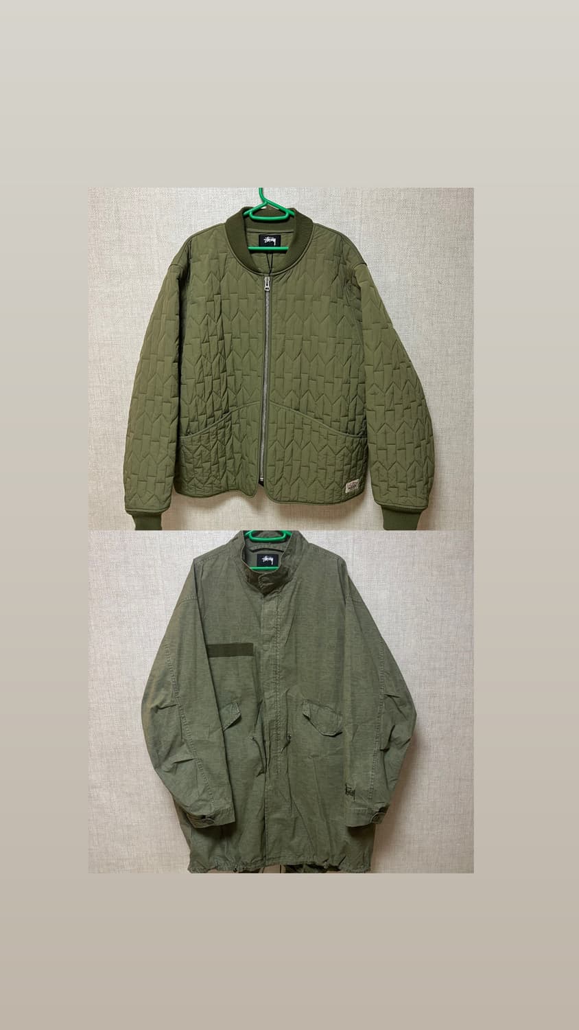 스투시 나이코 피쉬테일+워크기어 퀼팅 라이너 자켓 상품이미지1