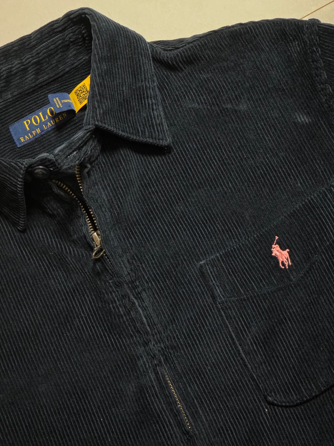 폴로 랄프로렌 코듀로이 셔츠 자켓 블랙 S 상품이미지2