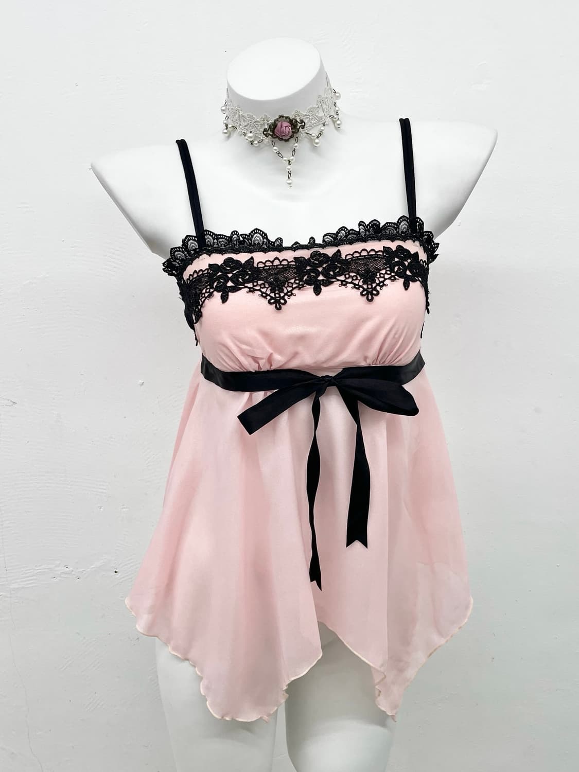 히메갸루 레이스 아일렛 슬립 상품이미지1