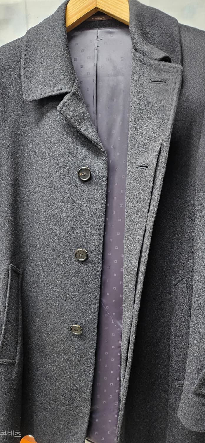 브루노파피 남성코트 95 울 캐시미어코트 반코트 심플코트 XA25 상품이미지4