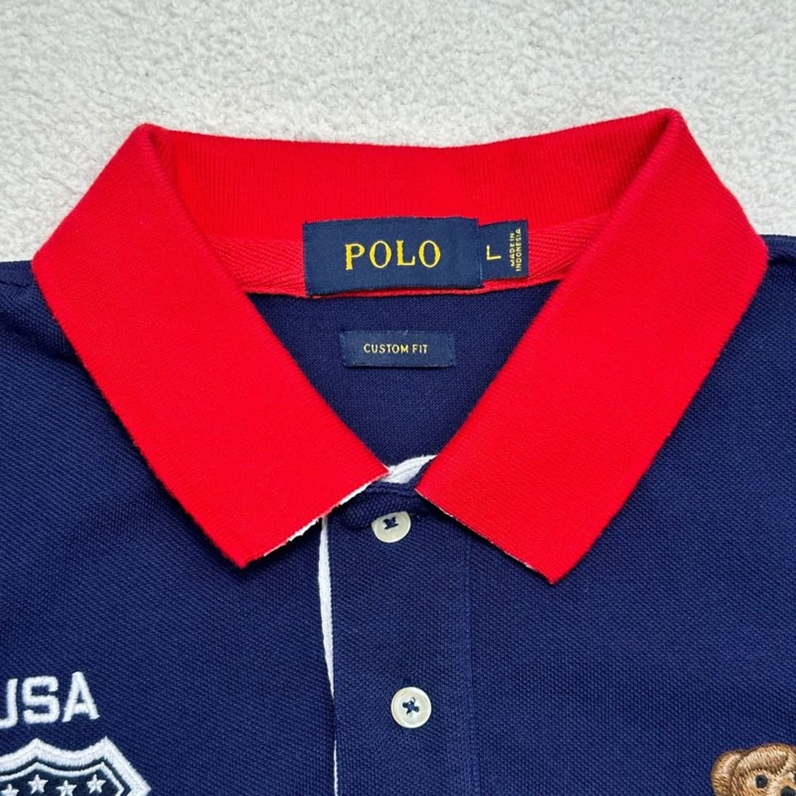 POLO RALPH LAUREN 폴로베어 빅로고 카라 티셔츠 L 상품이미지7