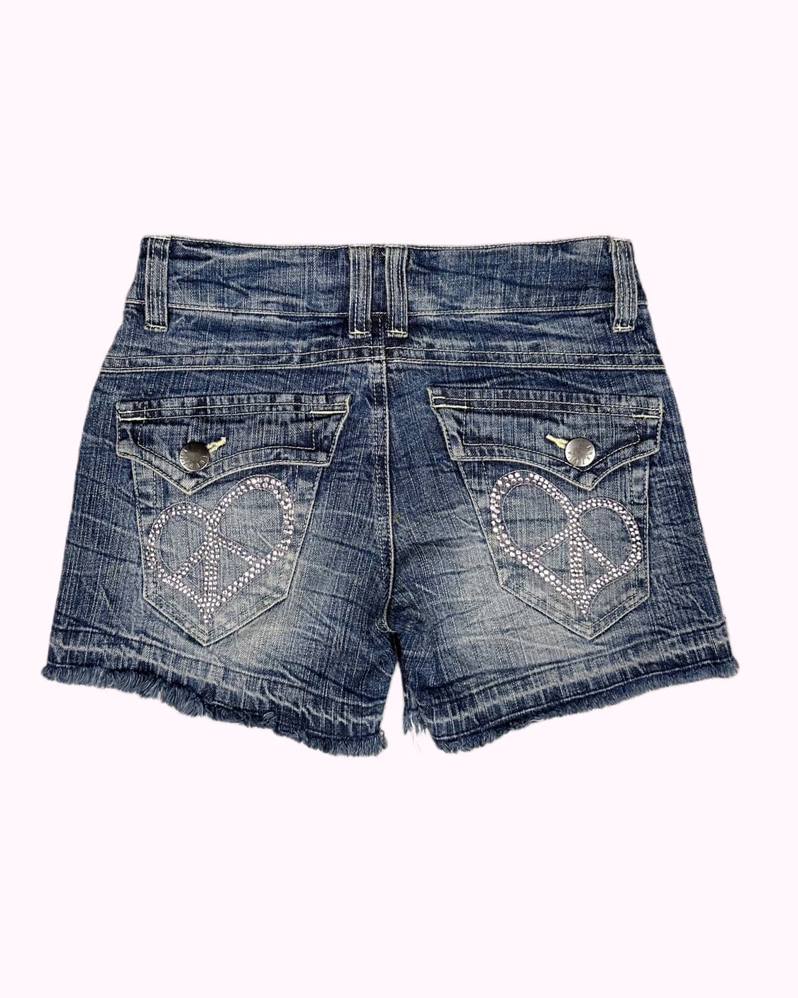 heart cubic denim shorts 상품이미지4