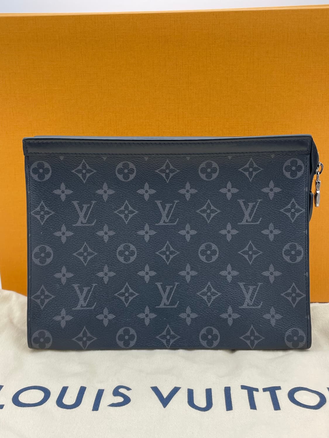 [ 정품 / 풀구성 ] 루이비통 이클립스 포쉐트 보야주 클러치백 블랙 상품이미지1