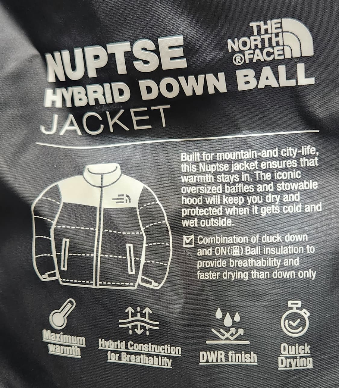 노스페이스 신형 눕시 하이브리드 다운 볼 자켓 M  (95-100) 상품이미지5