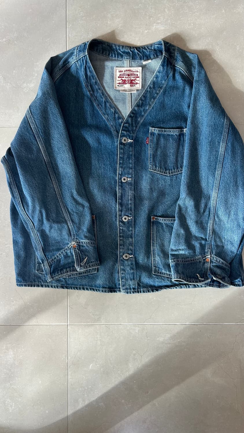 리바이스 데님 가디건 XL 상품이미지1