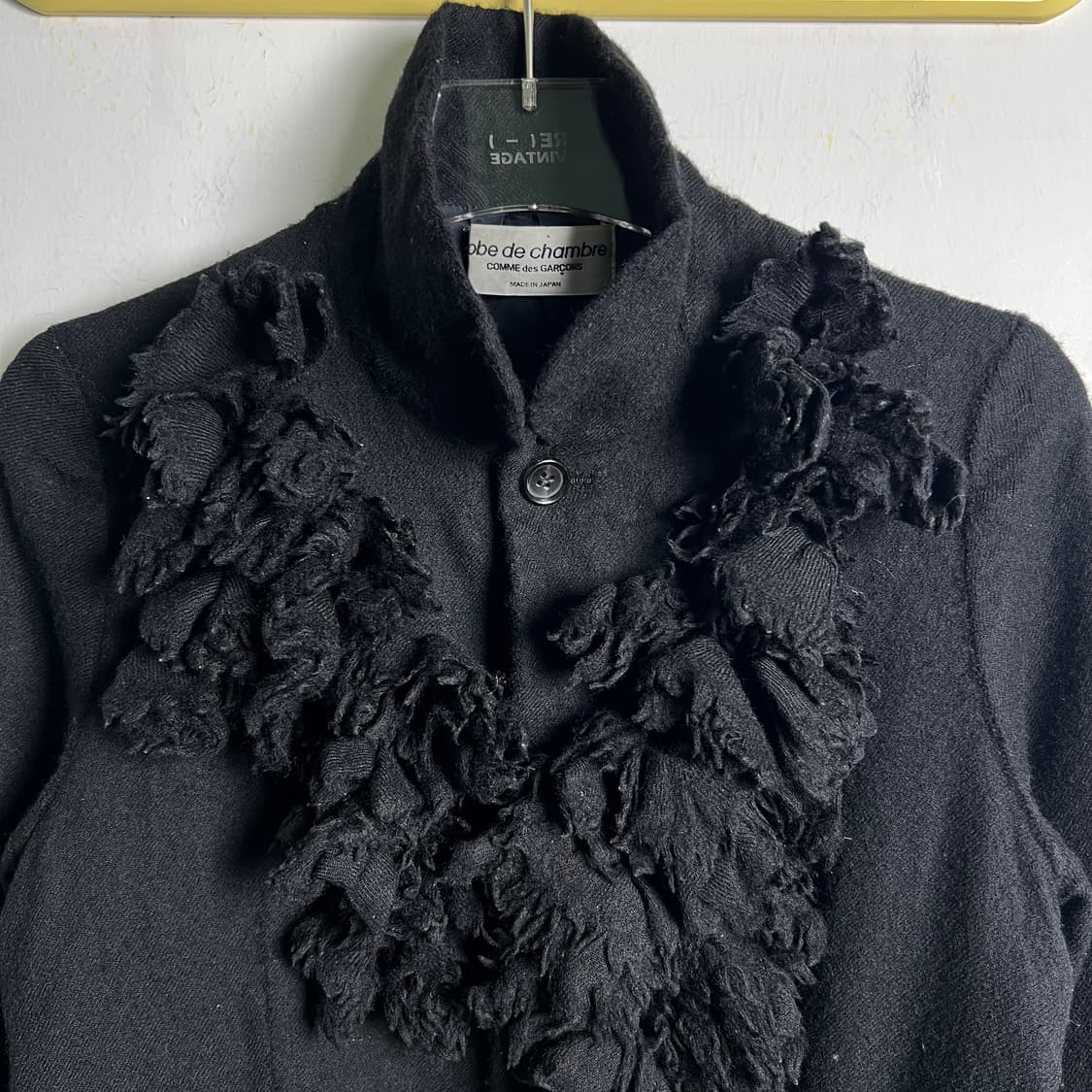 꼼데가르송 로브 드 샹브르 블랙 울 프릴 자켓  상품이미지4